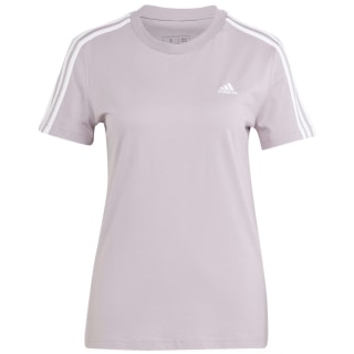 Adidas Loungewear Essentials Slim 3-Streifen T-Shirt Damen