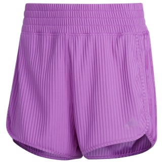 Adidas Pacer All Gym Seasonal Rib High-Rise Tonal 3-Streifen Damen Shorts