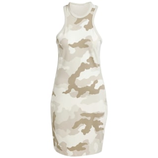 Adidas Essentials 3 Stripes Camo Print Racer Back Tank Dress Damen Kleid