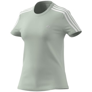 Adidas Loungewear Essentials Slim 3-Streifen T-Shirt Damen