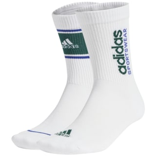 Adidas Cushioned Sportswear Logo Graphic Crew – 2 Paar Unisex Socken
