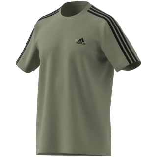 Adidas Essentials Single Jersey 3-Streifen T-Shirt Herren
