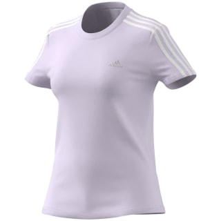 Adidas Loungewear Essentials Slim 3-Streifen T-Shirt Damen