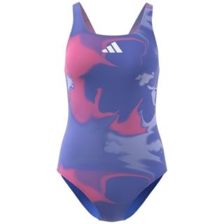 Adidas Tie-Dyed Graphic V-Back Damen Badeanzug