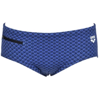 Arena Printed Checks Brief Herren Badehose