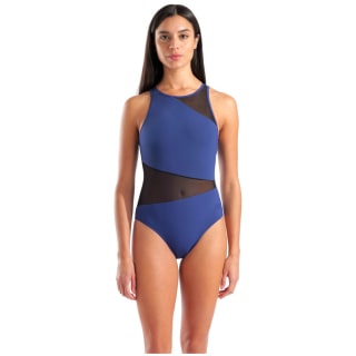 Arena Mesh Angle Vent Back B Damen Schwimmanzug