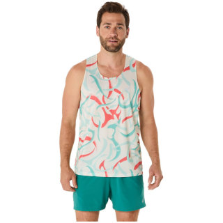 Asics Road All Over Print Singlet