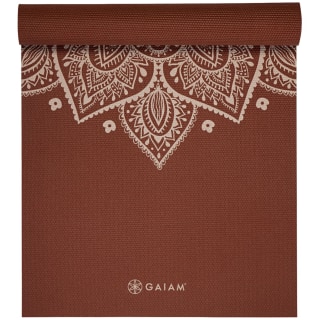 Gaiam Intense Rust Sundial Flower Yoga 5 mm Classic Printed Yoga-Matten