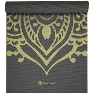 Gaiam Cool Matcha Sundial Layers Yoga 5 mm Classic Printed Yoga-Matten
