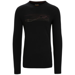 Icebreaker 200 Oasis Crewe Ski Stripes Herren T-Shirt