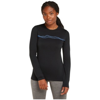Icebreaker Merino 200 Oasis Crewe Mountain Pulse Damen Unterhemd