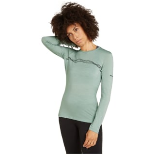 Icebreaker Merino 200 Oasis Crewe Mountain Pulse Damen Unterhemd