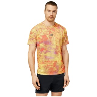 New Balance NB AT Printed Nvent Short Sleeve Herren T-Shirt