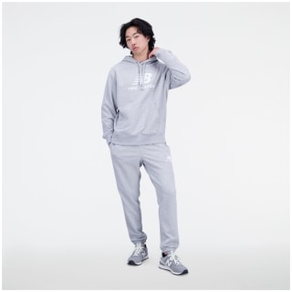 New Balance NB Essentials Stacked Logo Fleece Hoodie Herren T-Shirt