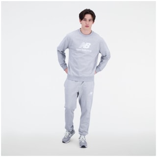 New Balance NB Essentials Stacked Logo Fleece Crew Herren T-Shirt