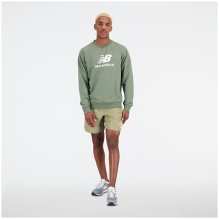 New Balance NB Essentials Stacked Logo Fleece Crew Herren T-Shirt