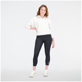 New Balance NB Athletics 1/4 Zip Damen Kapuzensweater