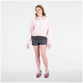 New Balance NB Athletics 1/4 Zip Damen Kapuzensweater
