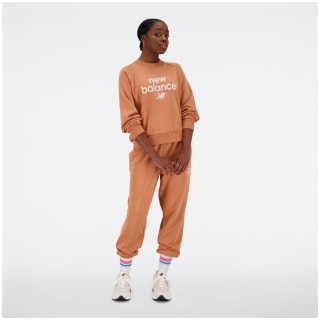 New Balance NB Essentials Graphic Crew Fleece  Damen Kapuzensweater