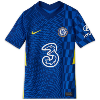 Nike Chelsea FC lsea FC 2021/22 Stadium Home Kinder Kurzarmtrikot
