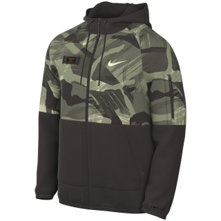 Nike Dri-FIT Full-Zip Camo Fitness Herren Unterjacke