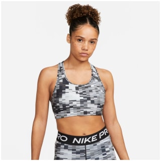 Nike Dri-FIT Swoosh Women Medium-Support 1-Piece Pad Allover Print Bra Damen Bustier