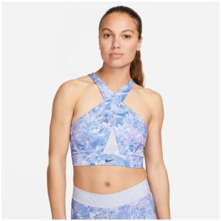 Nike Dri-FIT Swoosh Medium-Support All-Over-Print Wrap Bra Damen Bustier