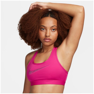 Nike Swoosh Medium Support Padded Graphic Damen Bustier