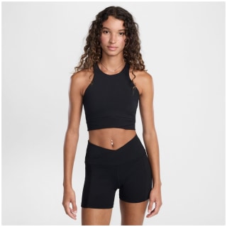 Nike One Twist Light-Support Lightly-Lined High-Neck Damen T-Shirt