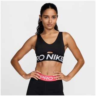Nike Pro Indy Plunge Medium-Support Padded Damen T-Shirt