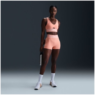 Nike Pro Indy Plunge Medium-Support Padded Damen T-Shirt