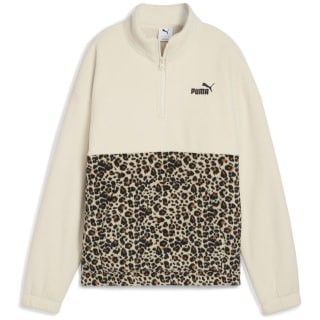 Puma ESS Graphic Animal Relaxed Half-Zip Crew Damen Sweatshirt