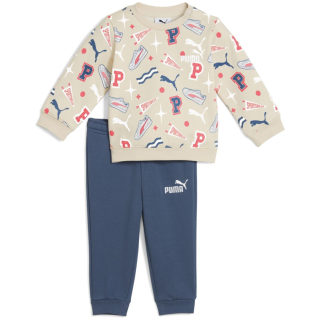 Puma Minicats AOP Crew Set FL INF Kinder Anzug