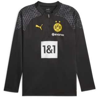 Puma Borussia Dortmund Training 1/4 Zip Top W/ Sponsor Herren T-Shirt