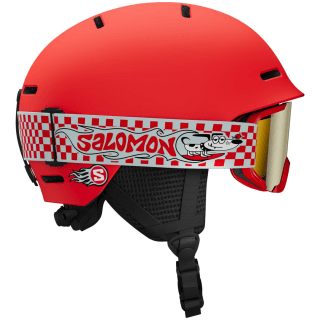 Salomon Player Combo Black Kinder Helm