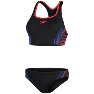 Speedo Placement 2 Piece Damen Badeanzug Speedo Placement 2 Piece Damen Badeanzug
