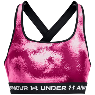 Under Armour UA Crossback Mid Print Gry Damen Sport-BH