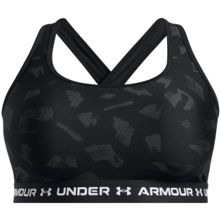 Under Armour Crossback Mid Print Damen Sport-BH