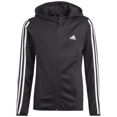 Adidas Designed To Move 3-Stripes Kapuzenjacke Mädchen Kapuzensweater
