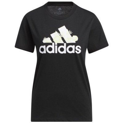 Adidas SuperHer Floral Graphic Logo T-Shirt Damen