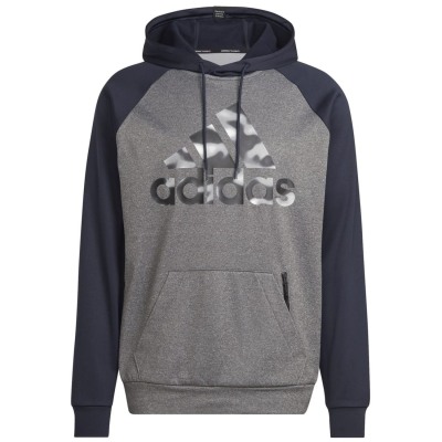 Adidas AEROREADY Game and Go Camo Logo Hoodie Herren
