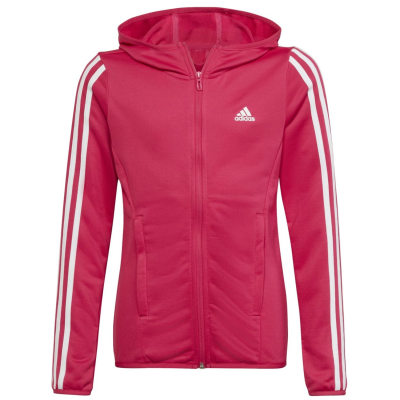 Adidas Designed To Move 3-Stripes Kapuzenjacke Mädchen Kapuzensweater