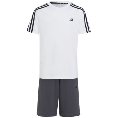 Adidas Train Essentials Aeroready 3-Streifen Regular-Fit Training Set Kinder Trainingsanzug