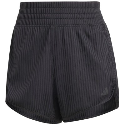 Adidas Pacer All Gym Seasonal Rib High-Rise Tonal 3-Streifen Damen Shorts