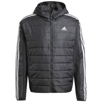 Adidas Essentials 3-Streifen Insulated Hooded Hybrid Jacke Herren Jacke