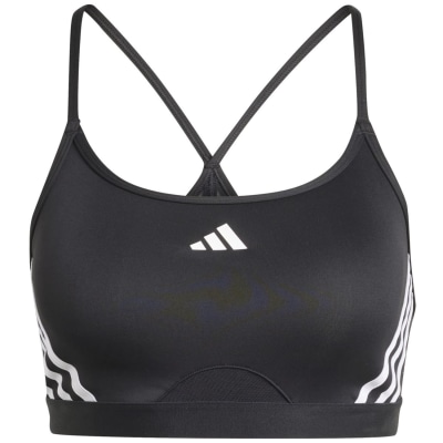 Adidas Aeroreact Training Light-Support 3-Streifen Sport-BH Damen Sport-BH