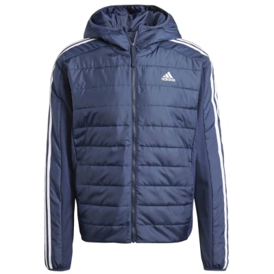 Adidas Essentials 3-Streifen Insulated Hooded Hybrid Jacke Herren Jacke