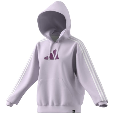 Adidas Holiday Graphic 3-Stripe Oversized Damen Kapuzensweater