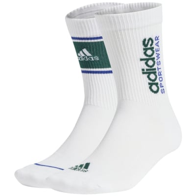 Adidas Cushioned Sportswear Logo Graphic Crew – 2 Paar Unisex Socken
