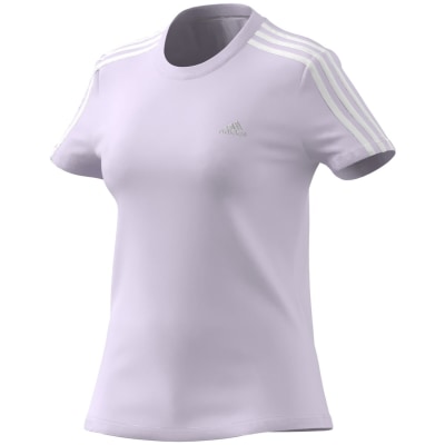 Adidas Loungewear Essentials Slim 3-Streifen T-Shirt Damen
